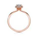 Pierścionek z różowego złota z diamentami AJPZ_081